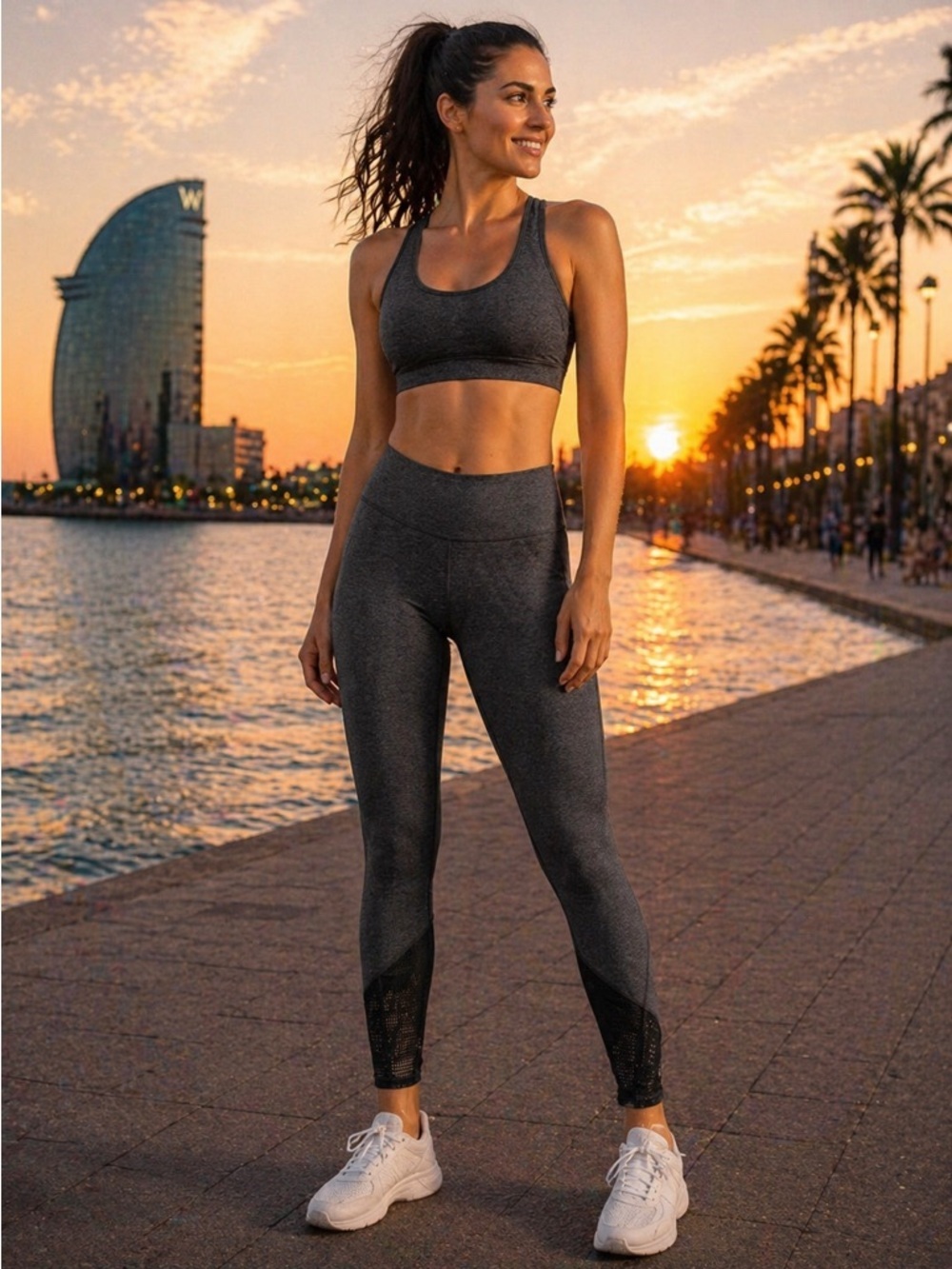 🖤 Z by Zella Gray and Black Leggings – Size Medium 🖤